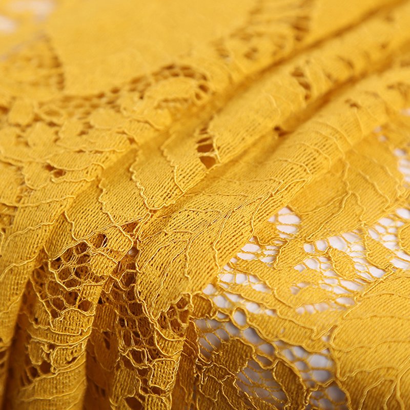 Lace Fabric Dress Cutwork Nylon for Women's Wear Wholesale Supplier 6